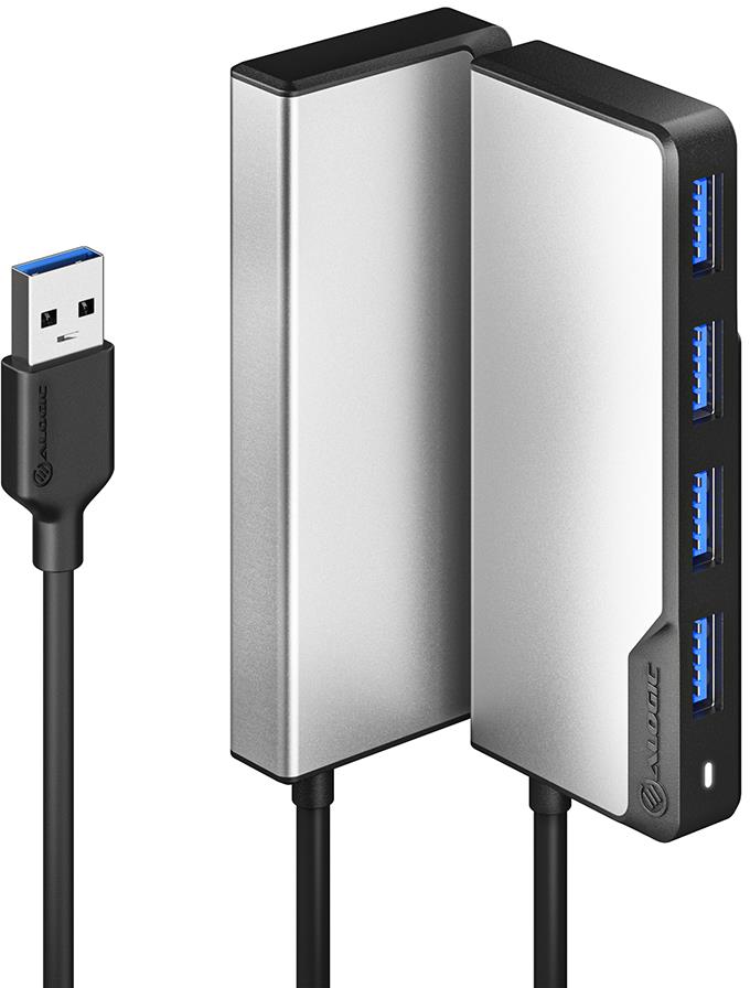 ALOGIC USB-A Fusion Swift 4 Port Hub (Space Grey)