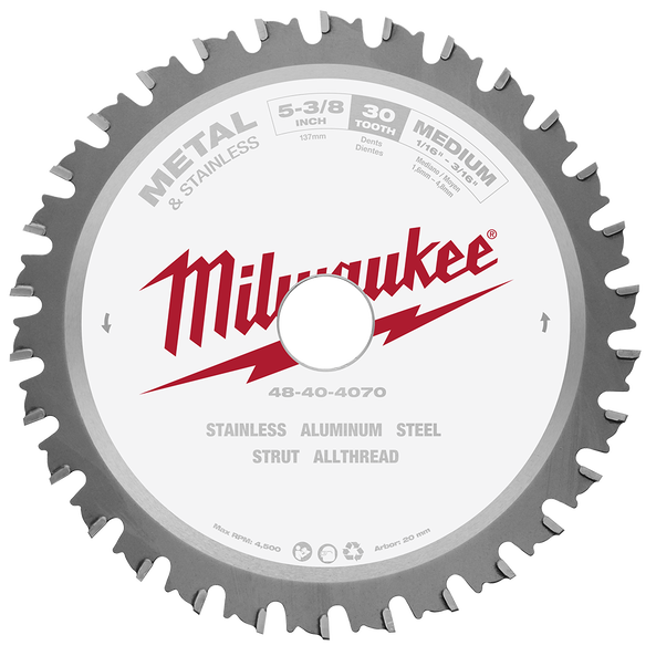 Milwaukee Saw Blade Ferrous Metal 30T 135mm