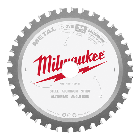 Milwaukee Saw Blade Metal 34T 149mm