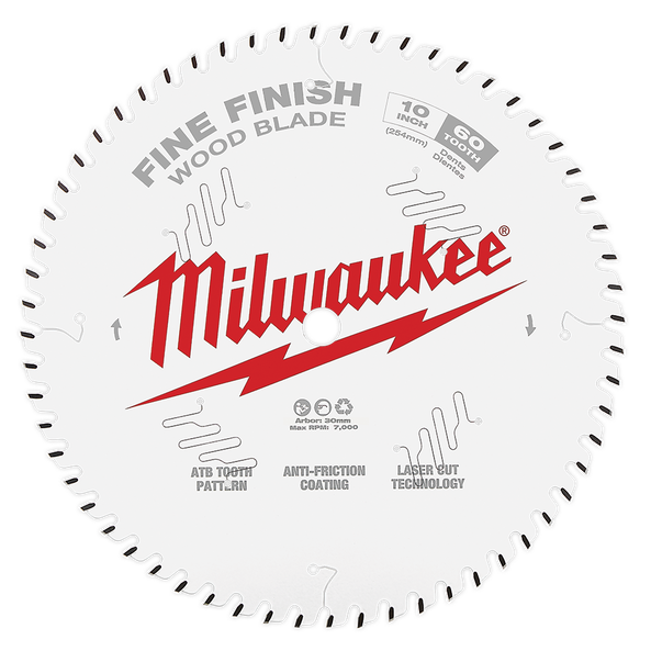 Milwaukee Wood Circular Saw Blade Fine 254mm