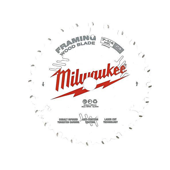 Milwaukee Framing Saw Blade 24T 184mm