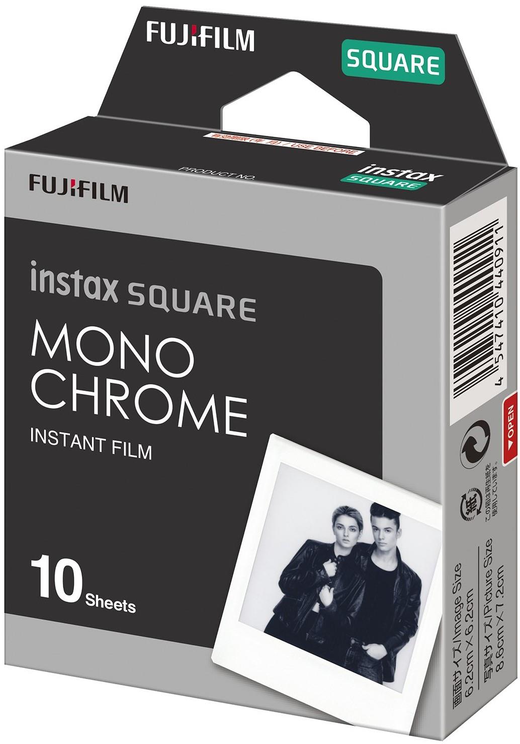 Fujifilm Instax Square Film Monochrome (10 Pack)