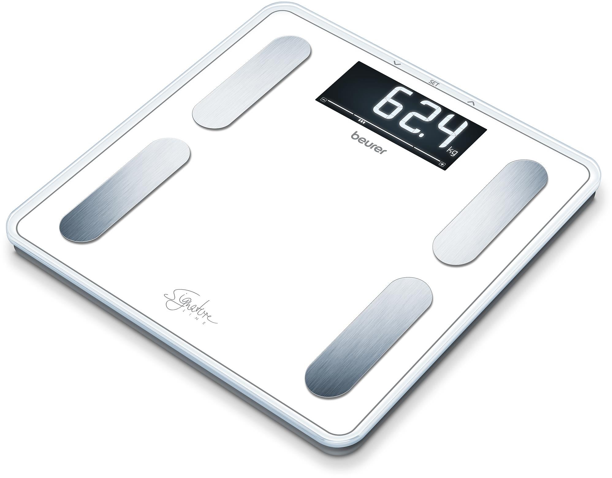 Beurer BF400W Signature Line Digital Glass Body Fat Scale (White)