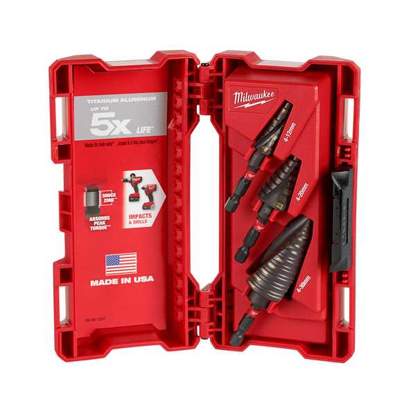 Milwaukee SHOCKWAVE™ Step Drill Bit Set