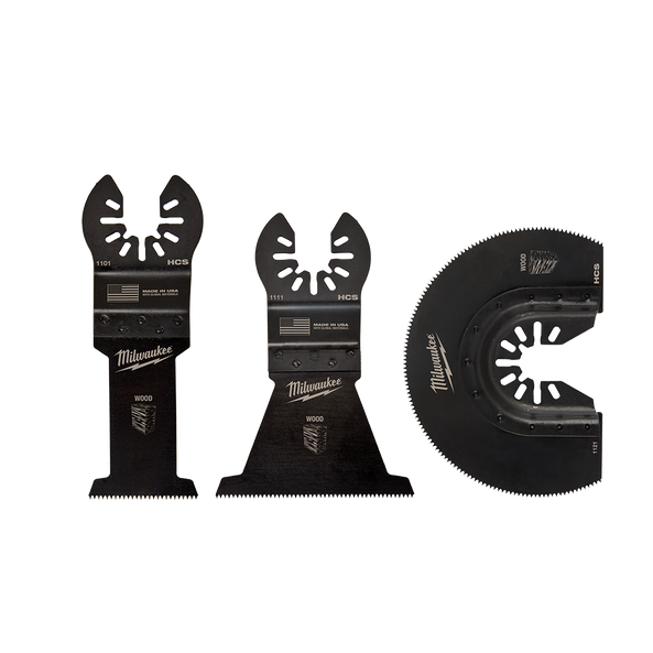 Milwaukee Open-Lok 3PC Wood Multi Tool Blade Pack