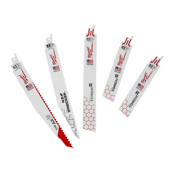 Milwaukee SAWZALL Demolition Kit 5 Piece