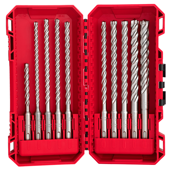 MILWAUKEE SDS Plus MX4  Drill Bit Set 10 Pc 5-12mm