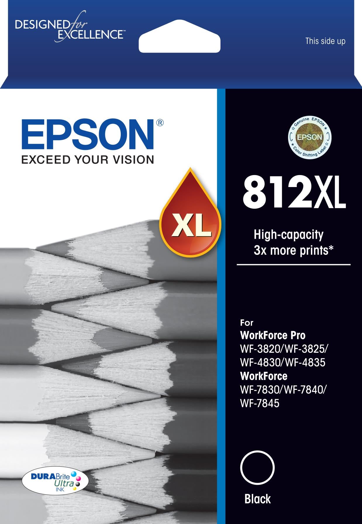Epson 812XL DURABrite High Capacity Ink Cartridge (Black)