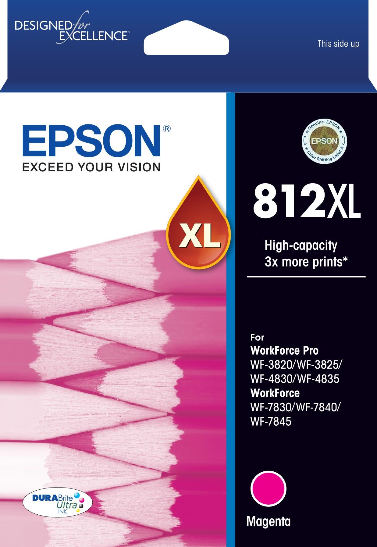Epson 812XL DURABrite High Capacity Ink Cartridge (Magenta)