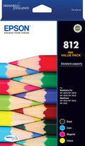 Epson 812 DURABrite Standard Capacity Ink Cartridge (Value Pack)