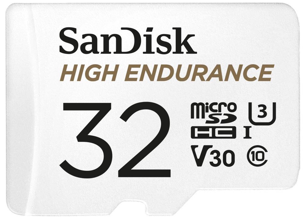 SanDisk High Endurance MicroSDHC 32GB Memory Card