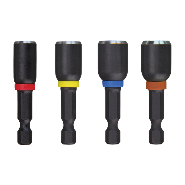 Milwaukee Magnetic Nut Driver Assorted 50mm 4 Pk