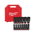 MilwaukeeImpactSocketDeep 1/2" 14Pce MetricSet