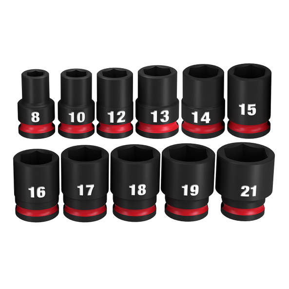 Milwaukee Impact Socket 3/8" 11 Piece Metric Set