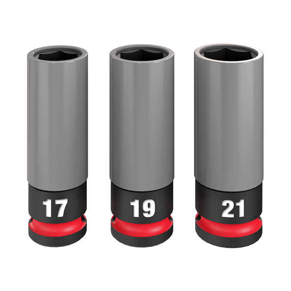 Milwaukee Lug Nut Socket Set 1/2" 3 Piece