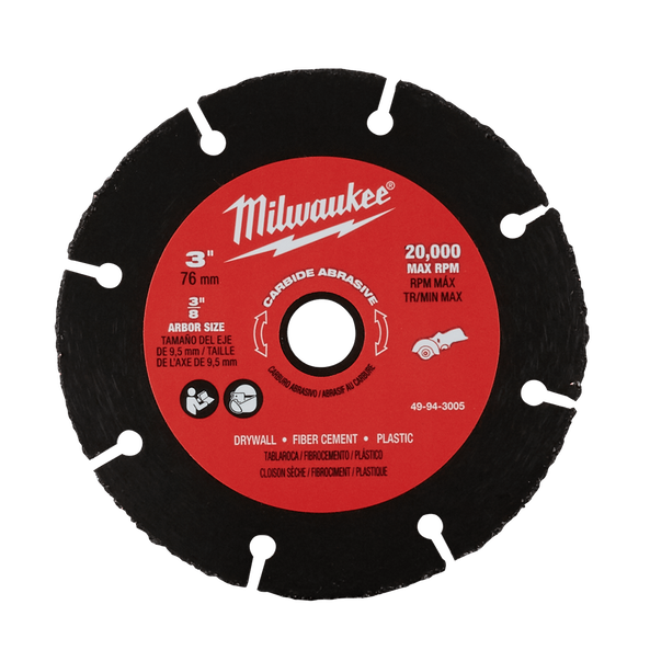 Milwaukee Abrasive Wheel Carbide 76mm