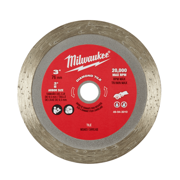 Milwaukee Diamond Tile Wheel 76mm