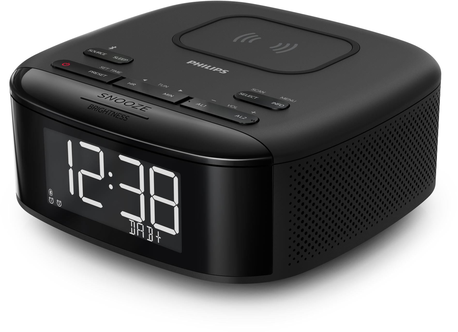 Philips DAB/FM Alarm Clock Radio with Qi Wireless Charging