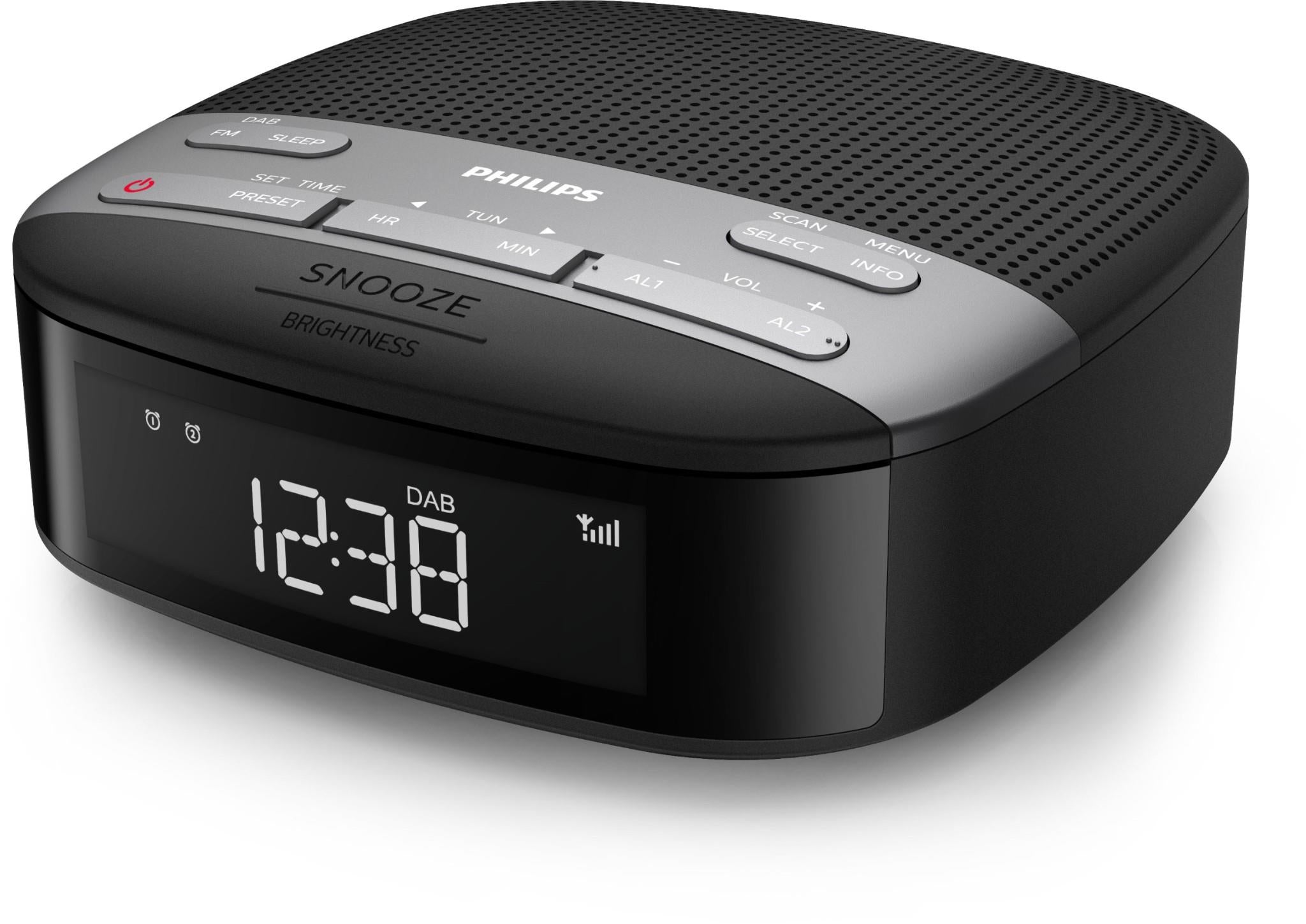 Philips DAB+ Dual Alarm Clock Radio
