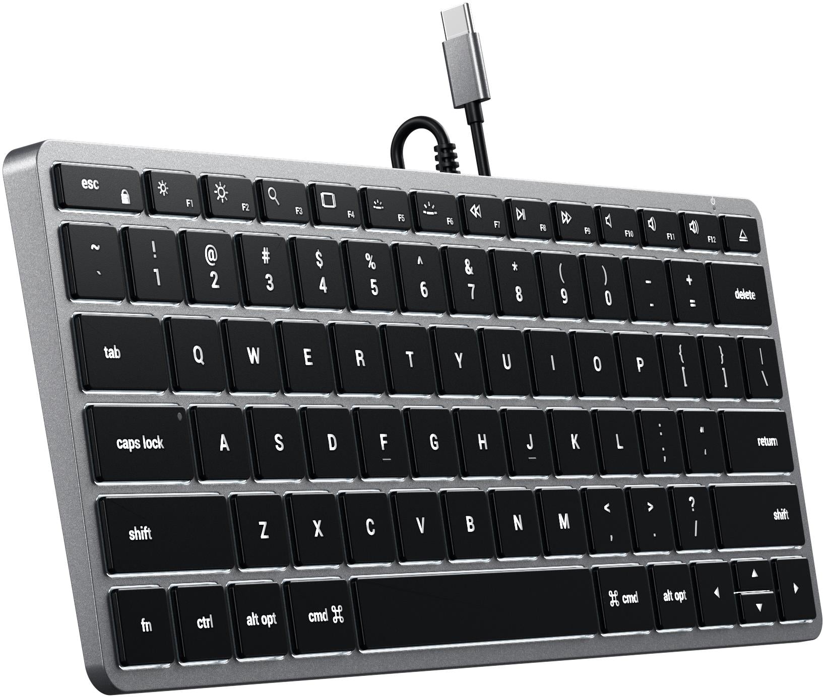 Satechi Slim W1 USB-C Wired Keyboard for Mac (Space Grey)