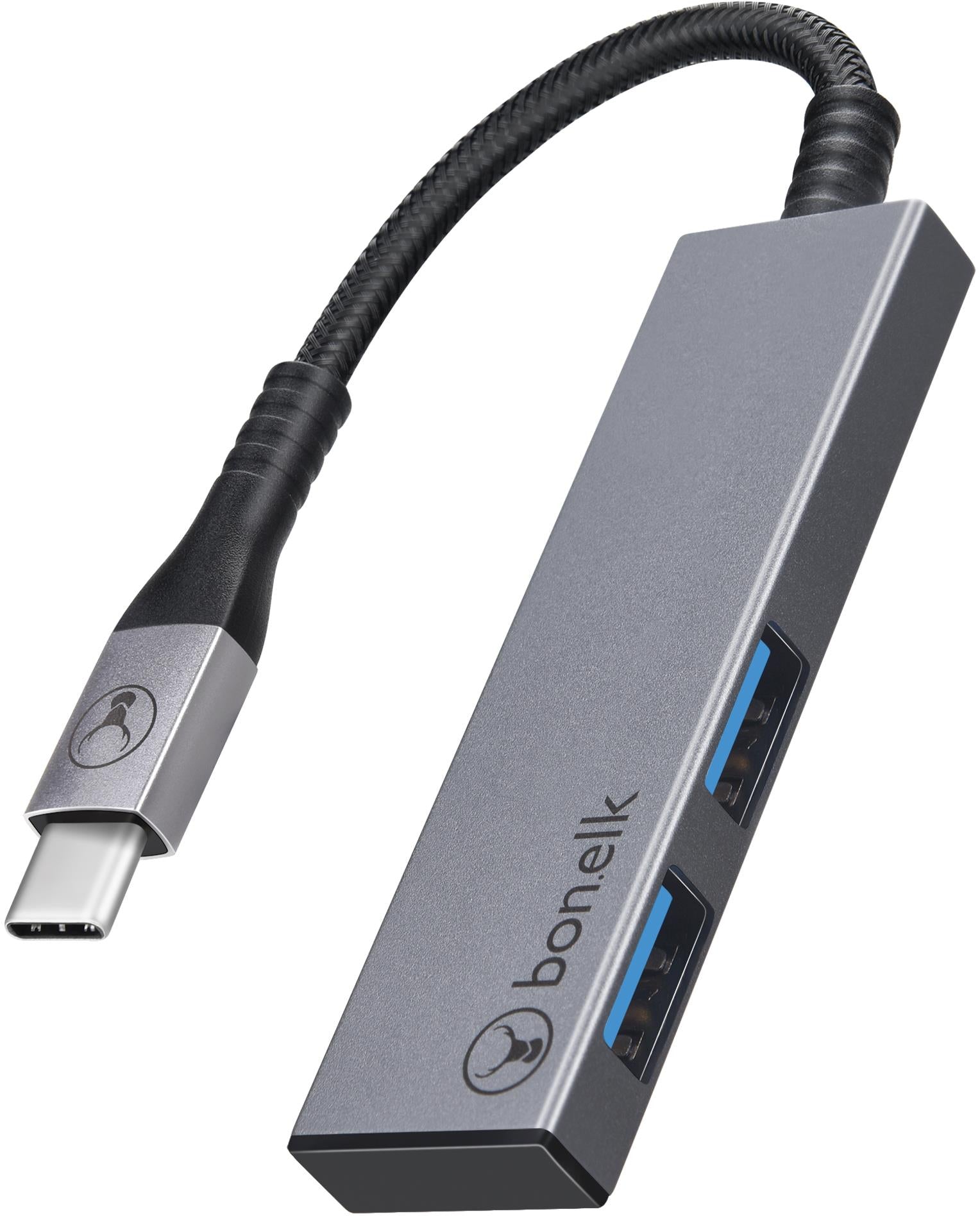 Bonelk Long-Life Slim UBS-C to 2 Port USB-A Hub