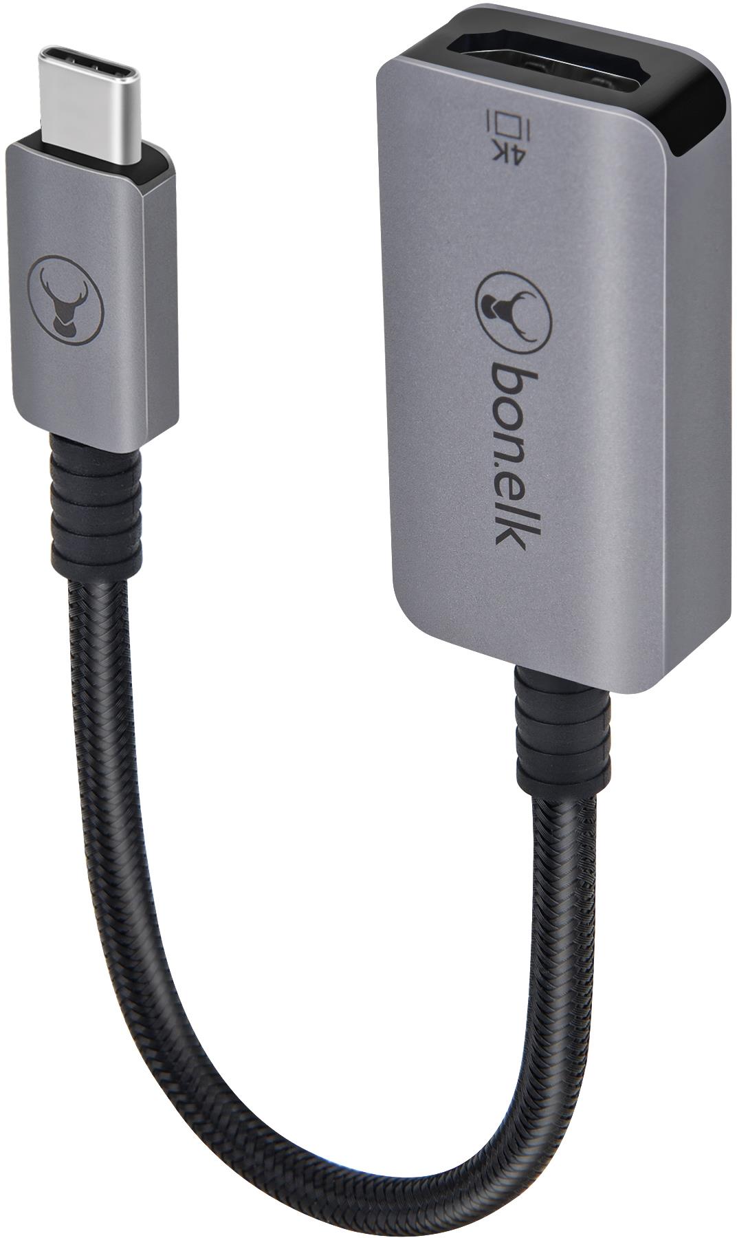 Bonelk Long-Life USB-C to 4K HDMI Adapter (15cm)