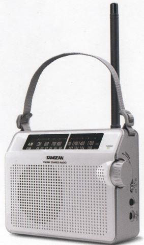 Sangean PRD6W AM/FM Portable Radio (White)
