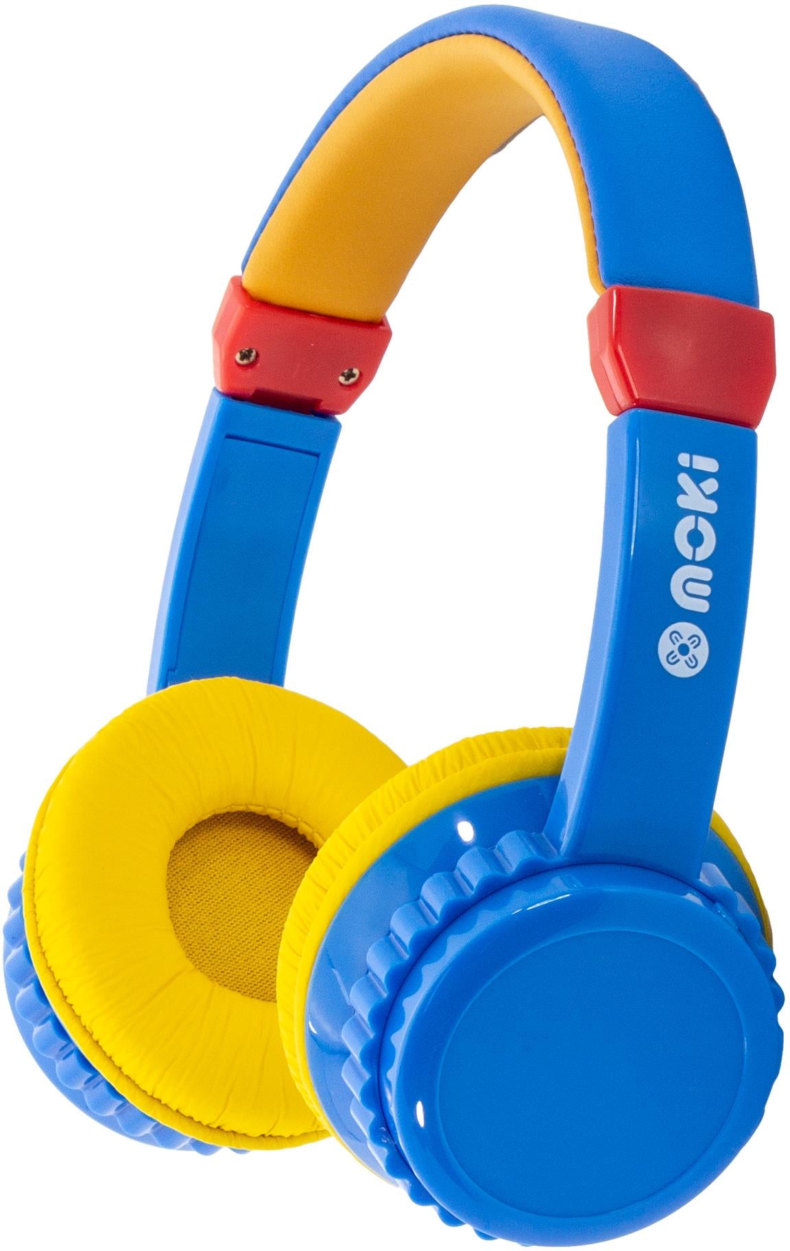 Moki Play Safe Bluetooth Volume Limited Kids Headphones (Blue/Yellow)