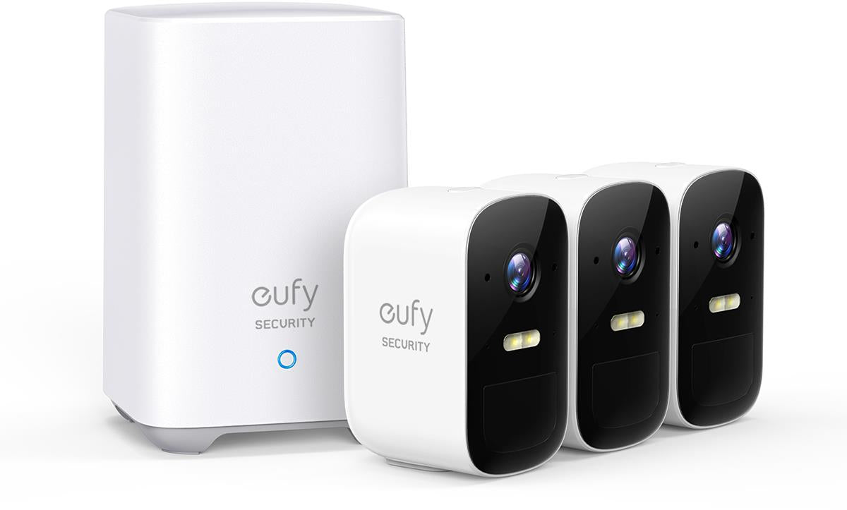 eufy Security eufyCam 2C Pro 2K Wireless Home Security System (3 Pack)