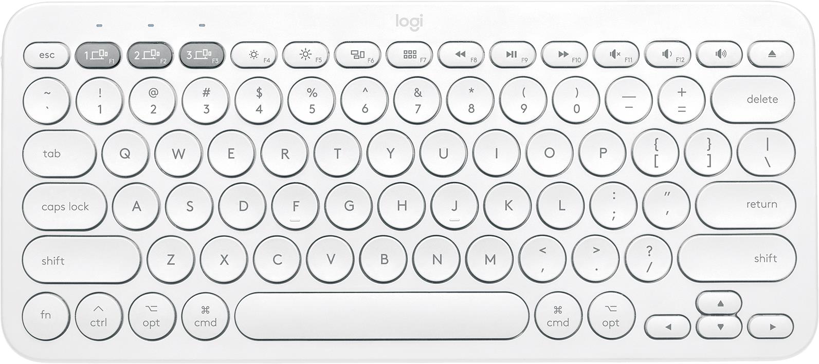 Logitech K380 Bluetooth Multi-Device Keyboard for Mac (White)