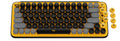 Logitech POP Keys Wireless Mechanical Keyboard with Emoji Keys (Blast Yellow)