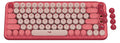 Logitech POP Keys Wireless Mechanical Keyboard with Emoji Keys (Heartbreaker Rose)