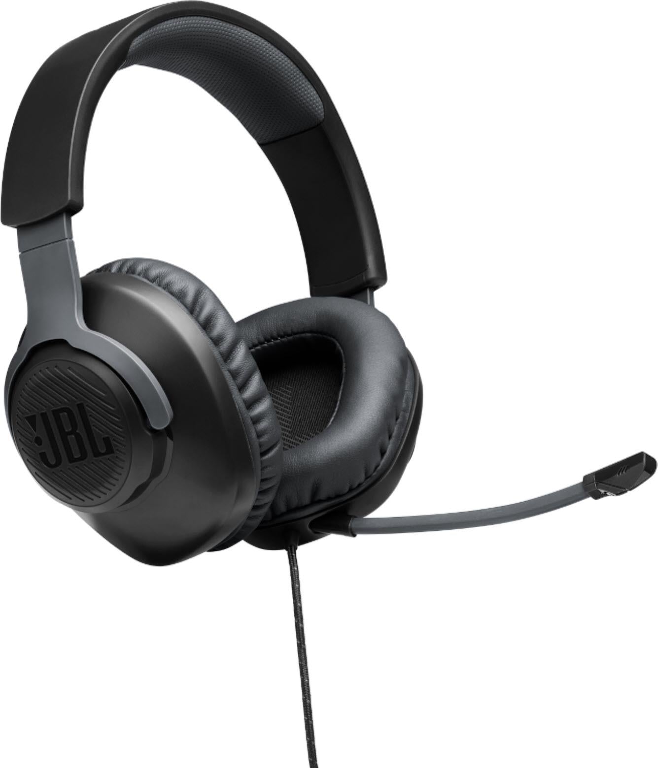 JBL Free WFH Wired Over-Ear Headset (Black)