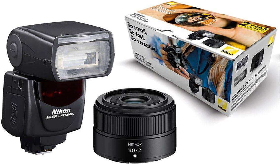 Nikon Z 40mm F2 Camera Lens + SB-700 Flash Portrait Kit