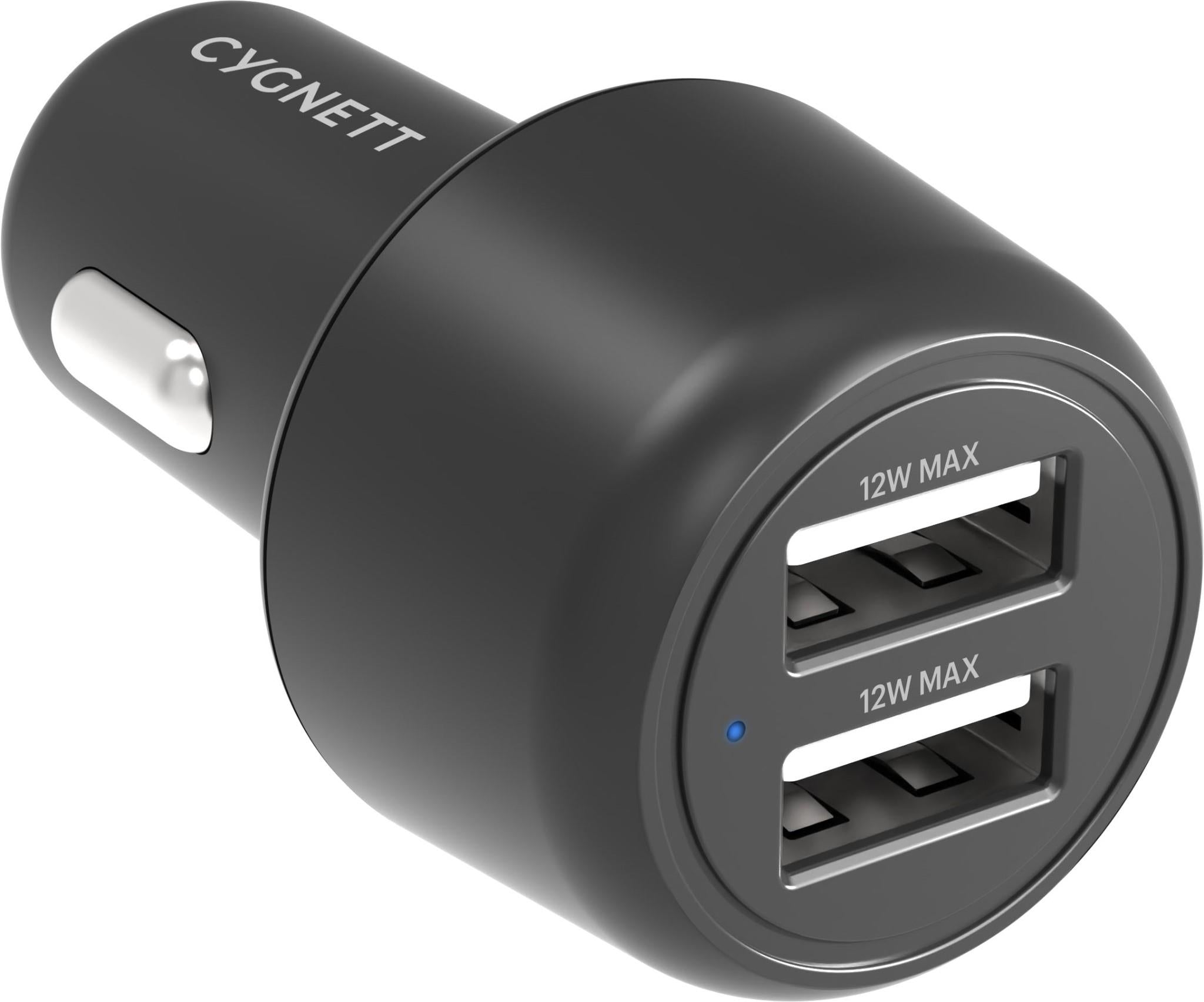 Cygnett PowerMini 24W Dual port Car Charger