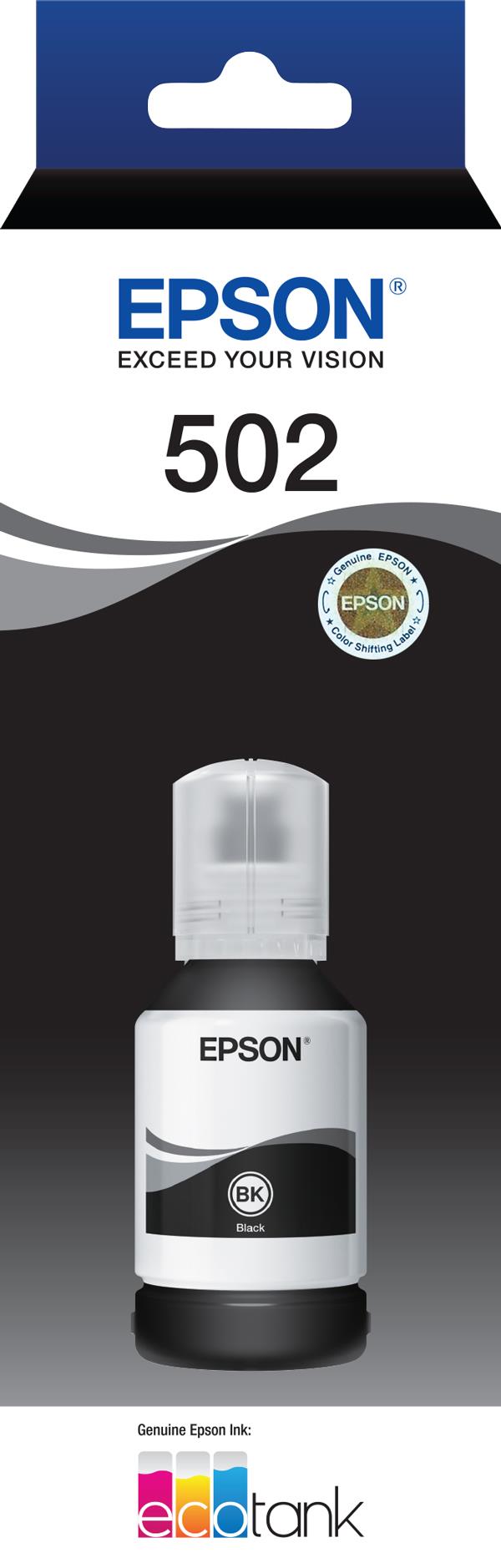 Epson T502 EcoTank Ink Bottle (Black)