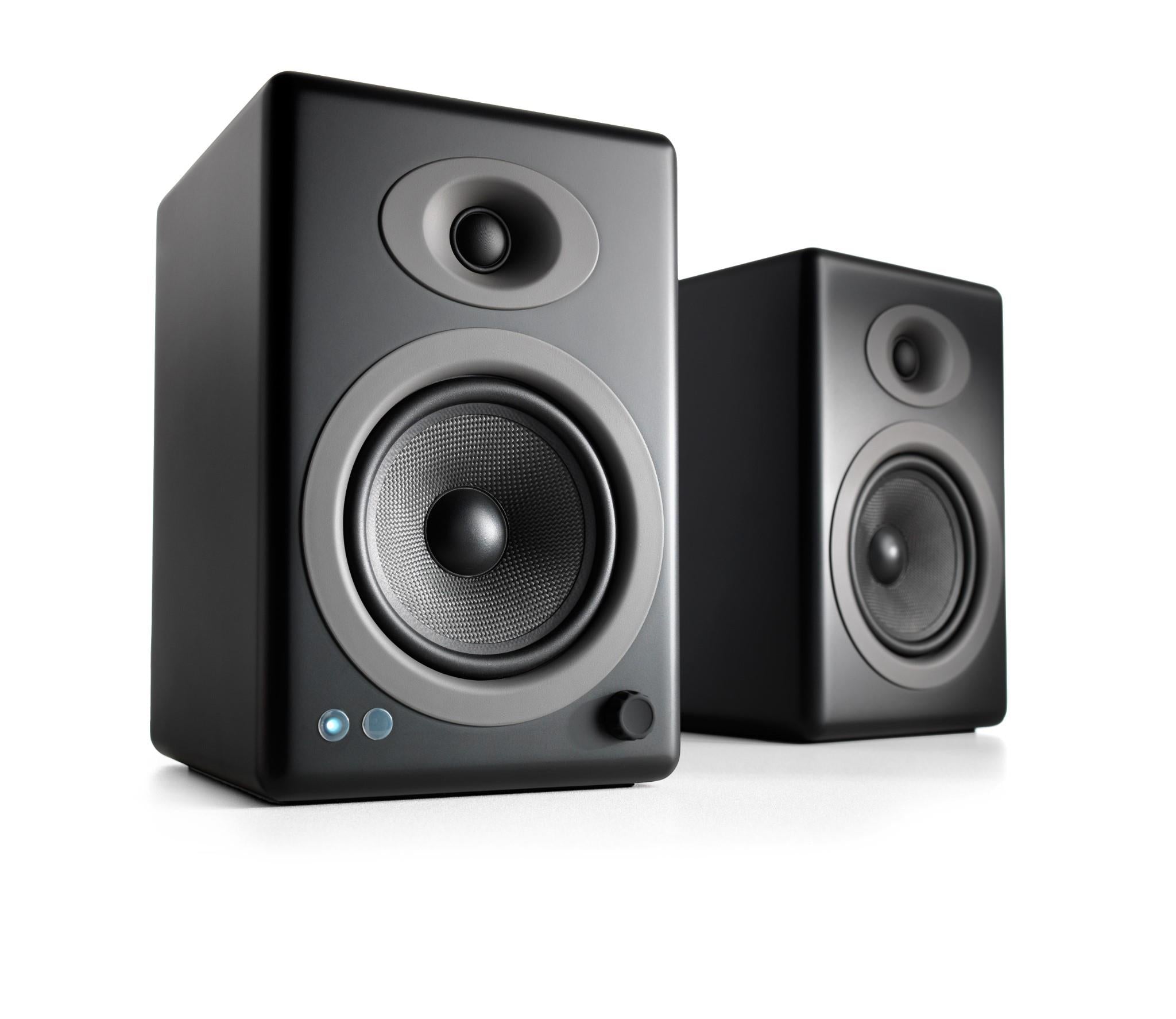 Audioengine A5+ Wireless Powered Bookshelf Speakers (Satin Black)