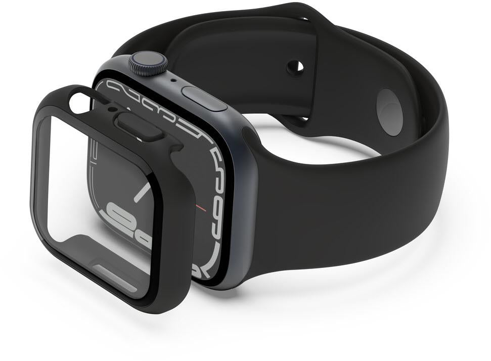 Belkin Tempered Glass Screen Protector for Apple Watch 41mm 4/5/6/SE/SE2/7/8 & 9 (Black)