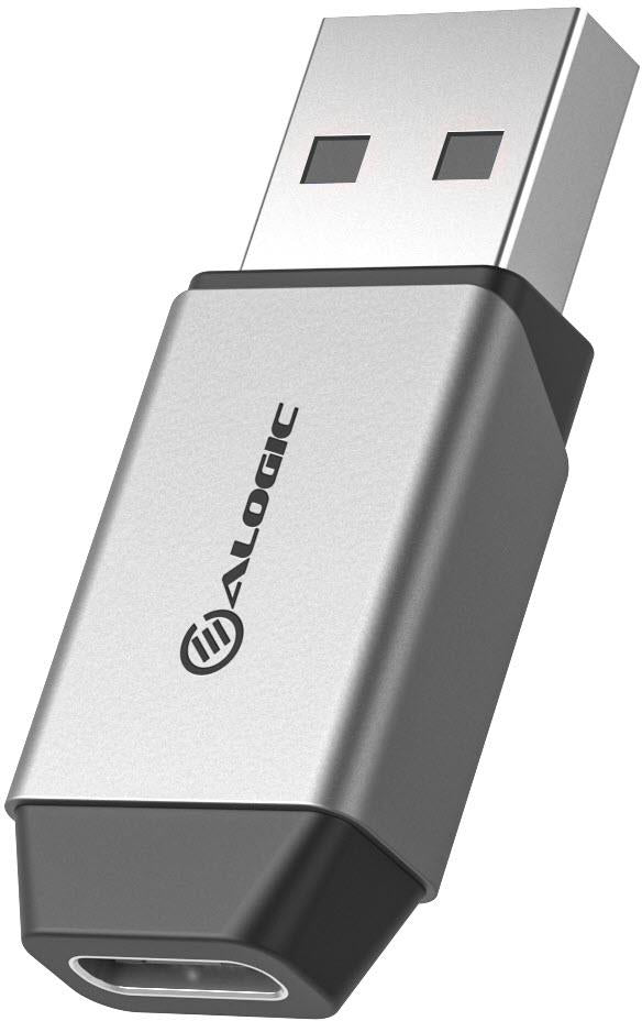 ALOGIC Ultra Mini USB-A to USB-C Adapter (Space Grey)