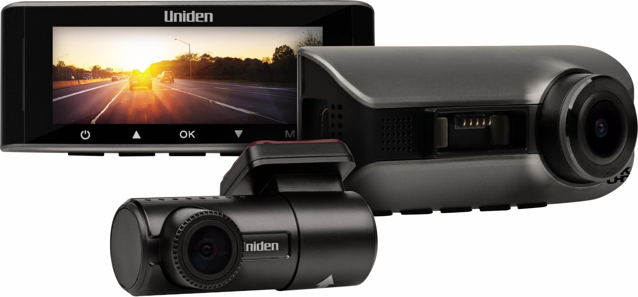 Uniden 4K Smart Dash Camera with FHD Rear Camera and Wide Angle LCD Colour Screen
