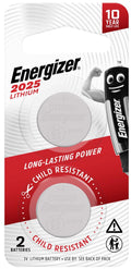 Energizer Lithium 2025 Coin Battery (2pk)