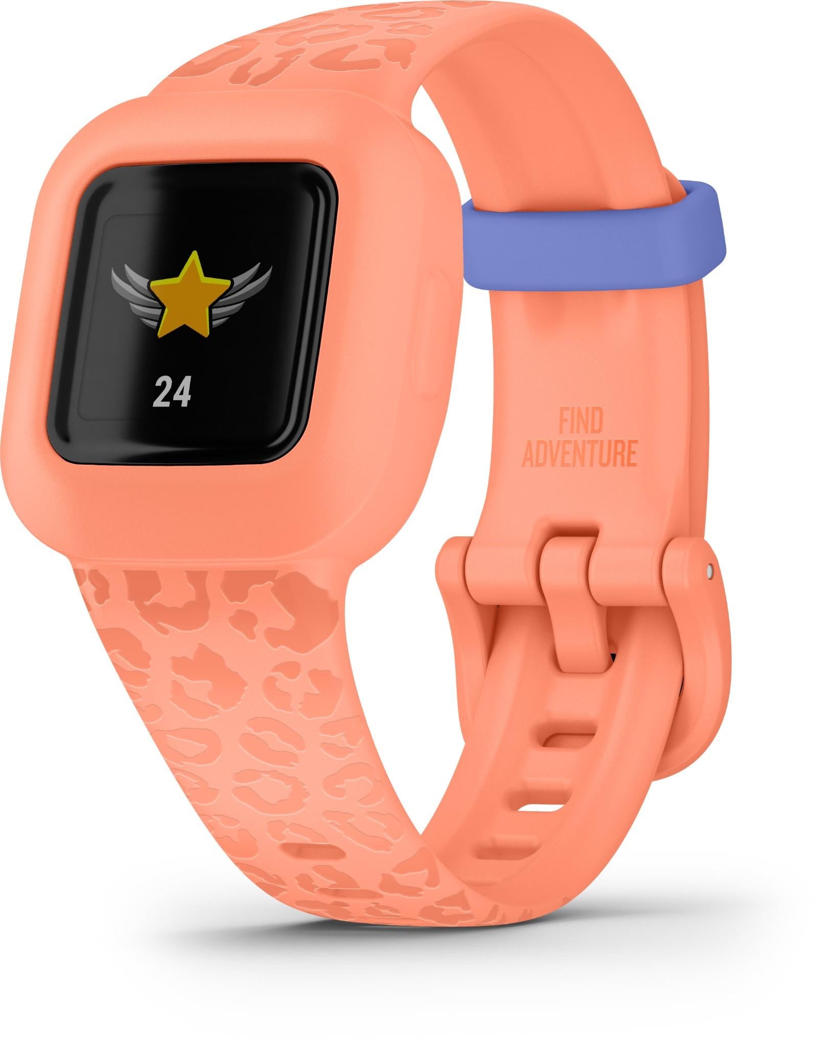 Garmin Vivofit jr. 3 Fitness Tracker (Peach Leopard)