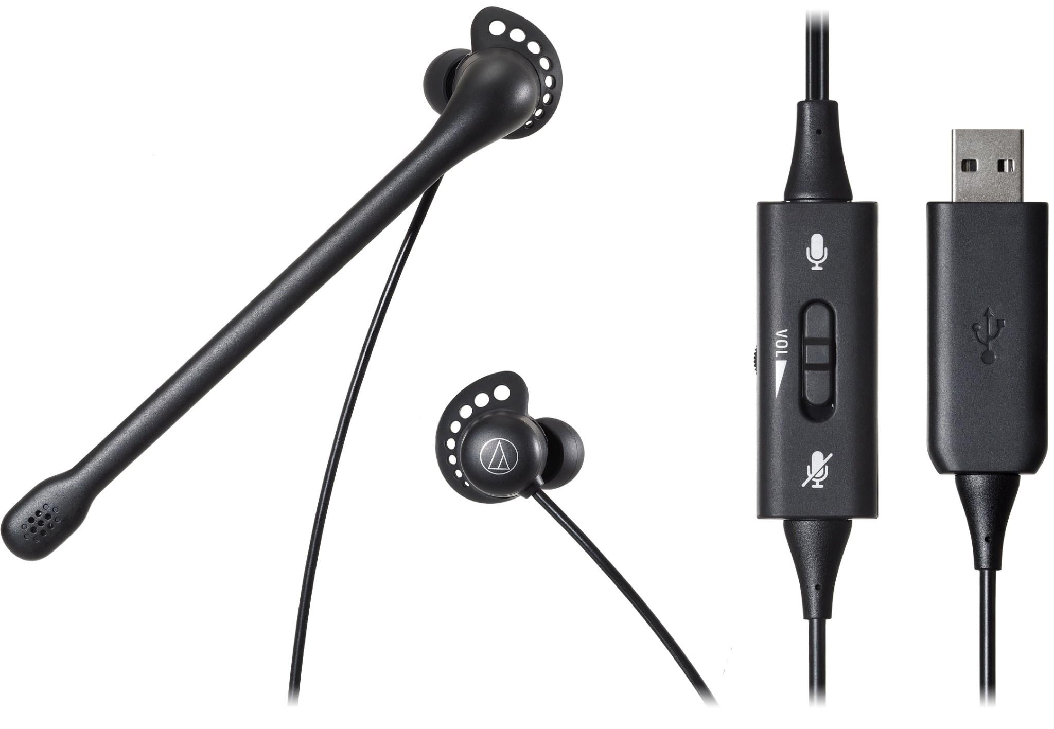 Audio-Technica ATH-202USB Wired In-Ear Stereo USB Headset
