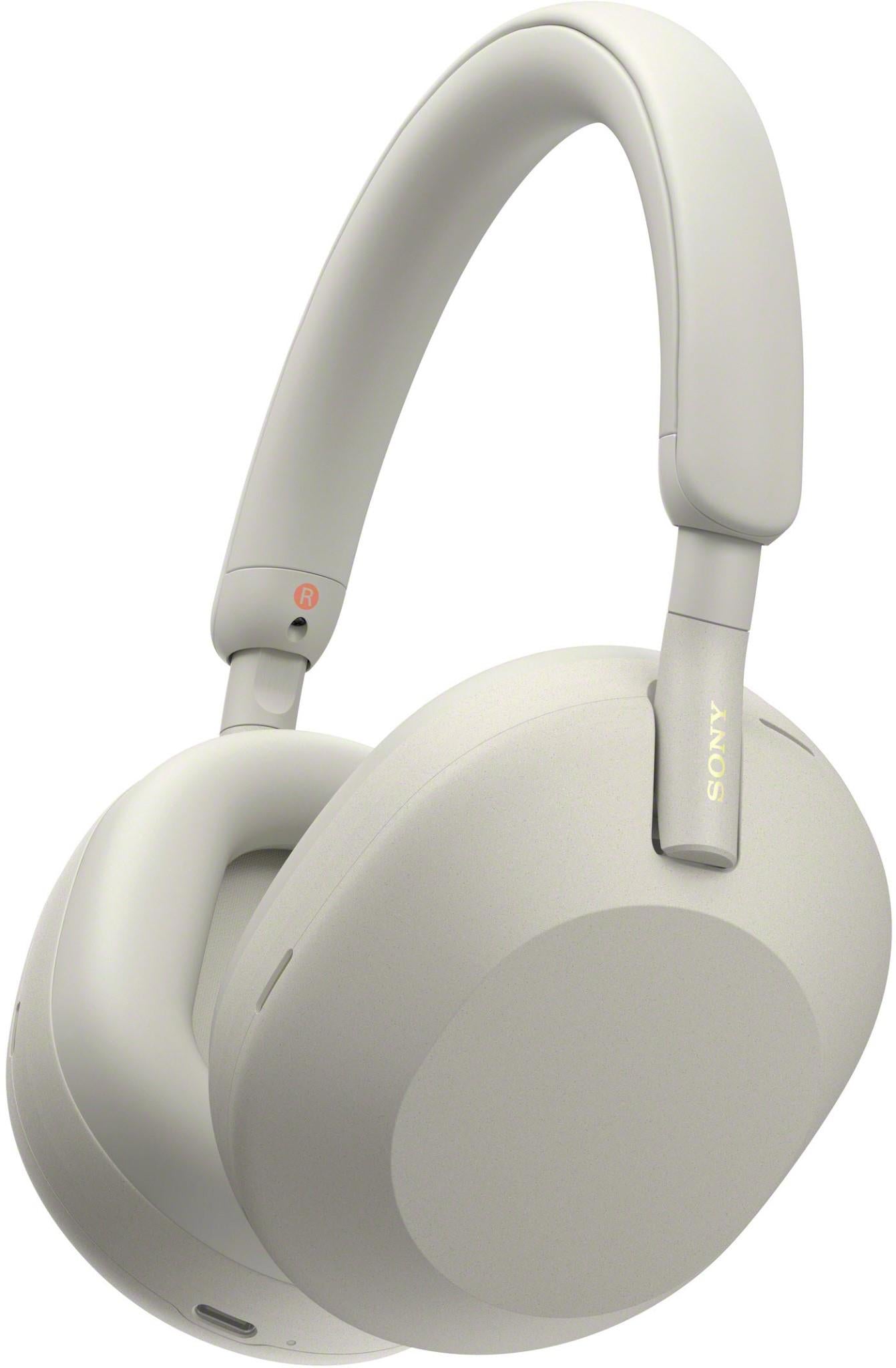 Sony WH-1000XM5 Premium Noise Cancelling Wireless Over-Ear Headphones (Silver)