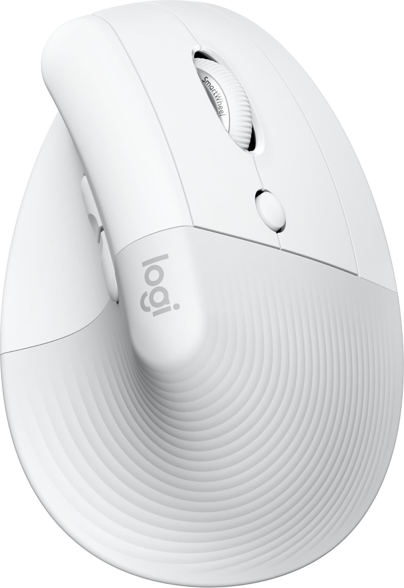 Logitech Lift Vertical Ergonomic Mouse for Mac (Pale Grey)