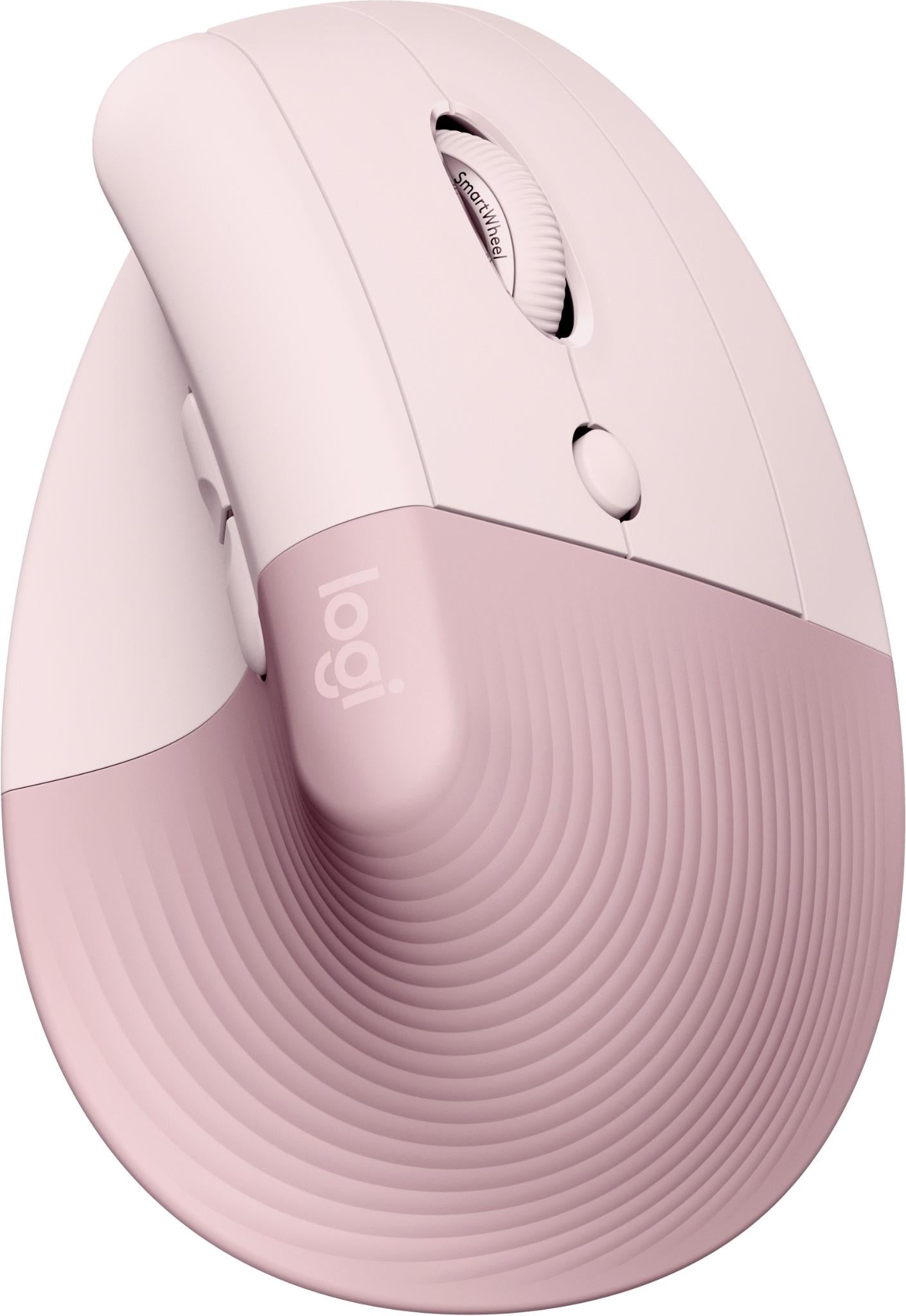 Logitech Lift Vertical Ergonomic Mouse (Rose)