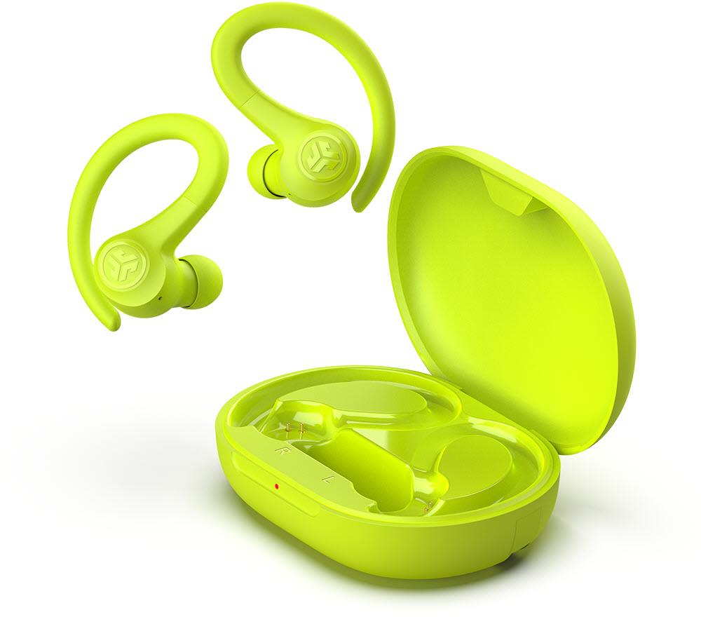 JLab Go Sport+ True Wireless In-Ear Headphones (Neon Yellow)