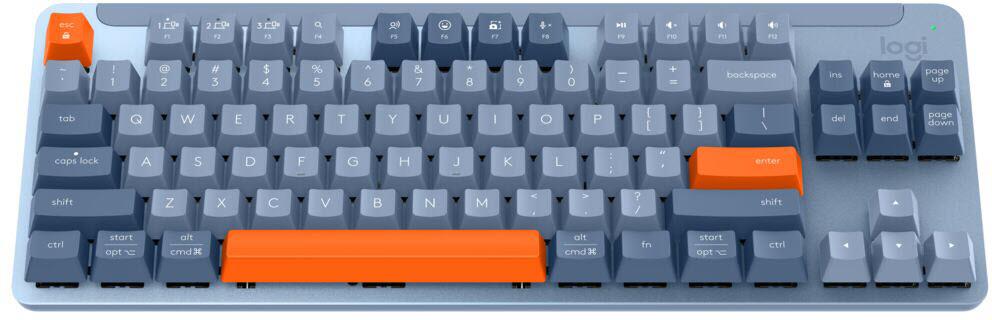 Logitech K855 Wireless Mechanical TKL Keyboard (Blue/Grey) [Linear]