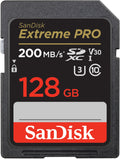 SanDisk Extreme PRO SDXC 128GB 200MB/s Memory Card [2022]