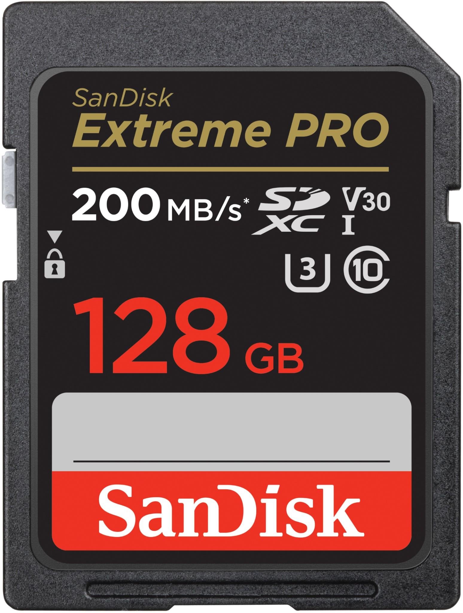 SanDisk Extreme PRO SDXC 128GB 200MB/s Memory Card [2022]